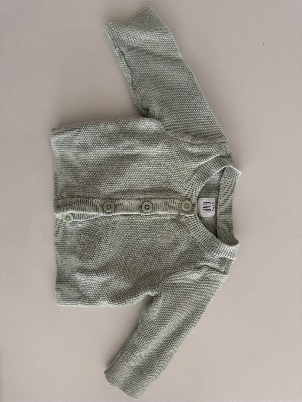 Baby GAP Mint Green Knit Cardigan and Pants Set